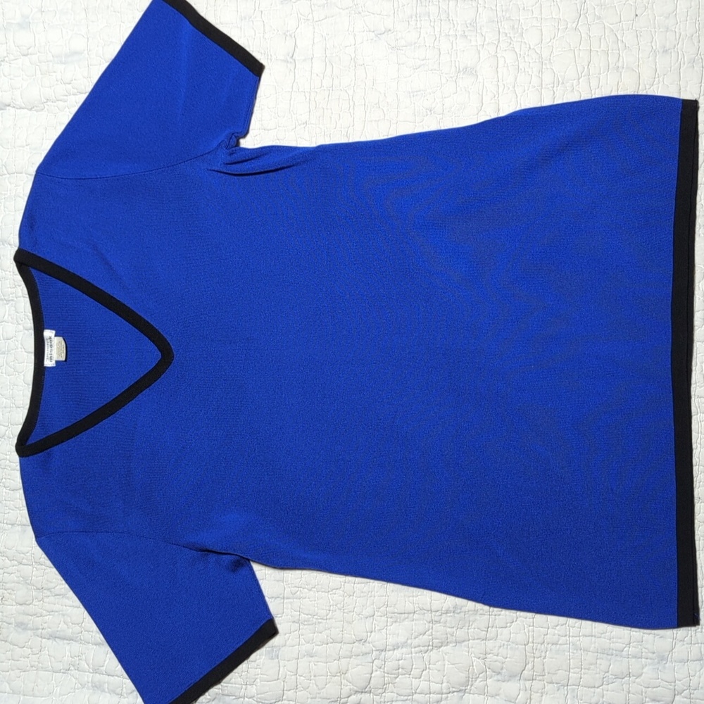 Misook Royal Blue Vintage Top
